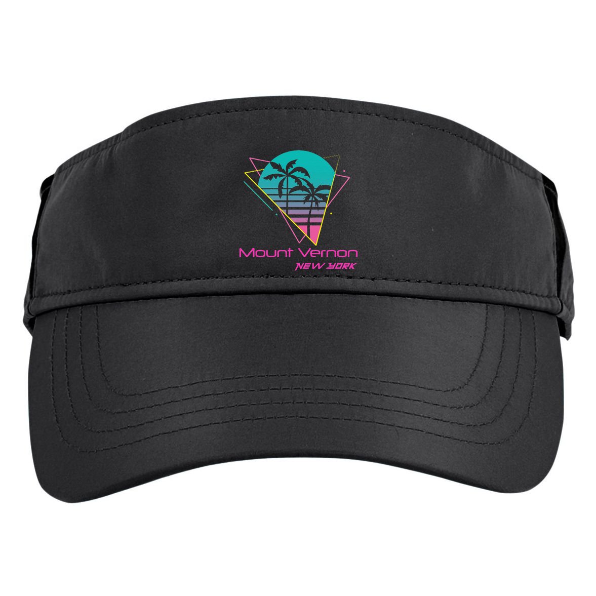 Retro Mount Vernon New York Adult Drive Performance Visor