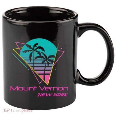 Retro Mount Vernon New York 11oz C Handle Ceramic Mug