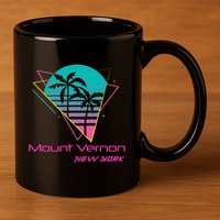 Retro Mount Vernon New York 11oz C Handle Ceramic Mug