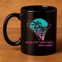 Retro Mount Vernon New York 11oz C Handle Ceramic Mug