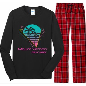 Retro Mount Vernon New York Long Sleeve Pajama Set