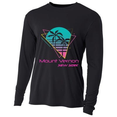 Retro Mount Vernon New York Cooling Performance Long Sleeve Crew