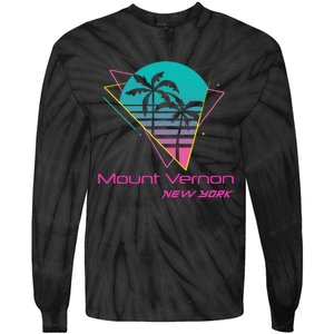 Retro Mount Vernon New York Tie-Dye Long Sleeve Shirt