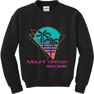 Retro Mount Vernon New York Kids Sweatshirt