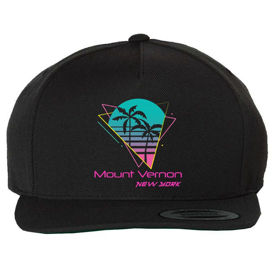 Retro Mount Vernon New York Wool Snapback Cap