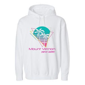 Retro Mount Vernon New York Garment-Dyed Fleece Hoodie