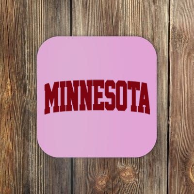 Retro Minnesota Vintage Minnesota Maroon Gold Coaster