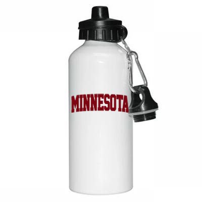 Retro Minnesota Vintage Minnesota Maroon Gold Aluminum Water Bottle