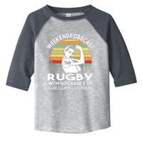 Rugby Mom Weekend Forecast Shirts Toddler Fine Jersey T-Shirt