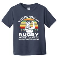 Rugby Mom Weekend Forecast Shirts Toddler T-Shirt