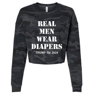 Real Me.N Wear Diapers Trump 2024 Cropped Pullover Crew