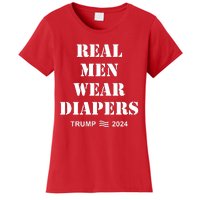 Real Me.N Wear Diapers Trump 2024 Women's T-Shirt