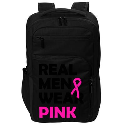 Real M.e.n Wear Pink Breast Cancer Awareness Impact Tech Backpack