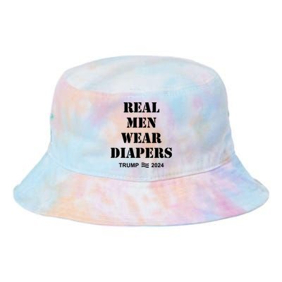 Real Me.N Wear Diapers Trump 2024 Tie Dye Newport Bucket Hat