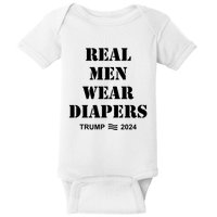 Real Me.N Wear Diapers Trump 2024 Baby Bodysuit