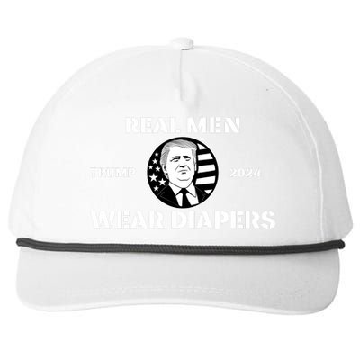 Real Me.N Wear Diapers Trump 2024 Snapback Five-Panel Rope Hat