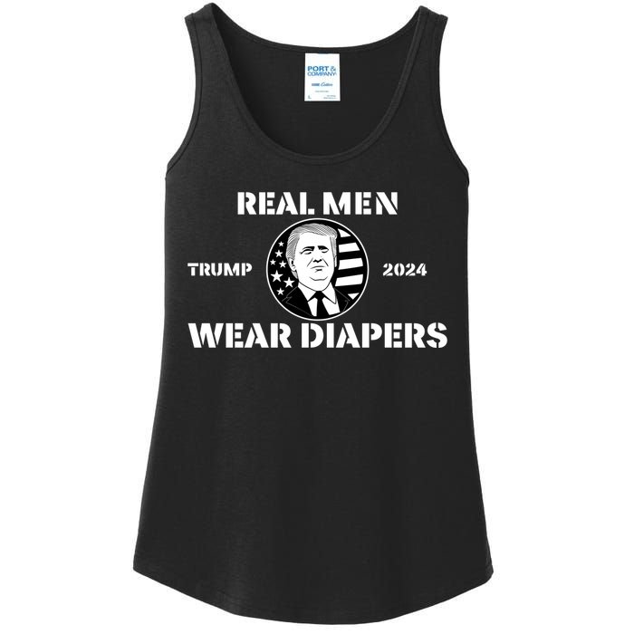 Real Me.N Wear Diapers Trump 2024 Ladies Essential Tank