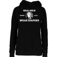 Real Me.N Wear Diapers Trump 2024 Womens Funnel Neck Pullover Hood