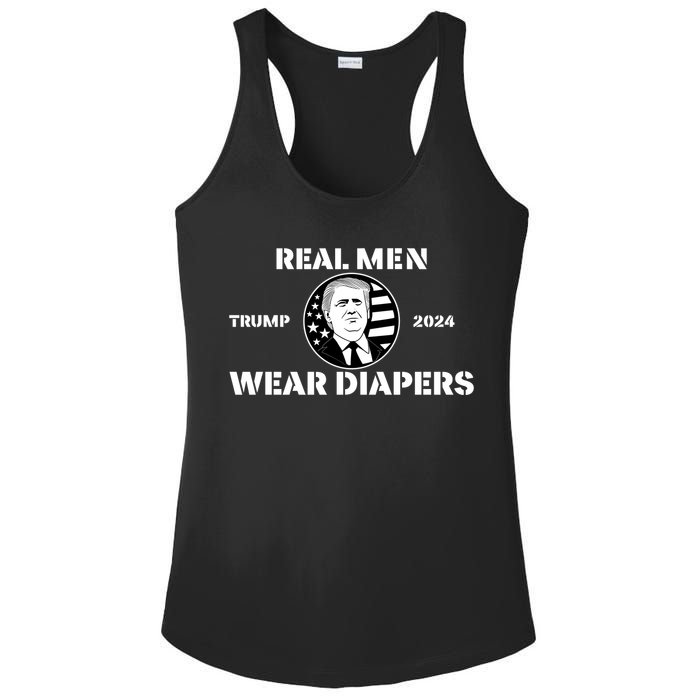 Real Me.N Wear Diapers Trump 2024 Ladies PosiCharge Competitor Racerback Tank