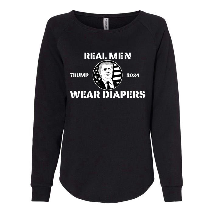 Real Me.N Wear Diapers Trump 2024 Womens California Wash Sweatshirt