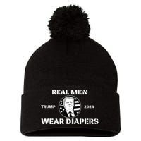 Real Me.N Wear Diapers Trump 2024 Pom Pom 12in Knit Beanie