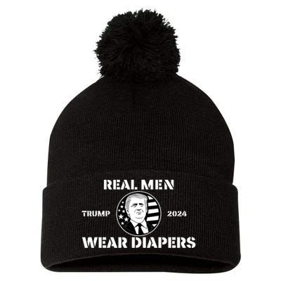 Real Me.N Wear Diapers Trump 2024 Pom Pom 12in Knit Beanie