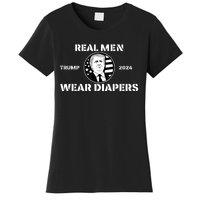 Real Me.N Wear Diapers Trump 2024 Women's T-Shirt