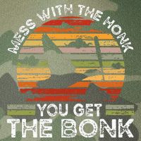 Retro Mess With The Honk You Get The Bonk Legacy Tie Dye Trucker Hat