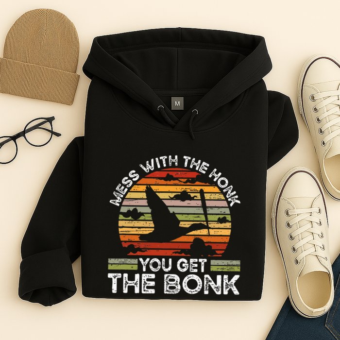Retro Mess With The Honk You Get The Bonk Hoodie
