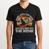 Retro Mess With The Honk You Get The Bonk V-Neck T-Shirt