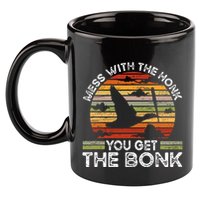 Retro Mess With The Honk You Get The Bonk 11oz C Handle Ceramic Mug