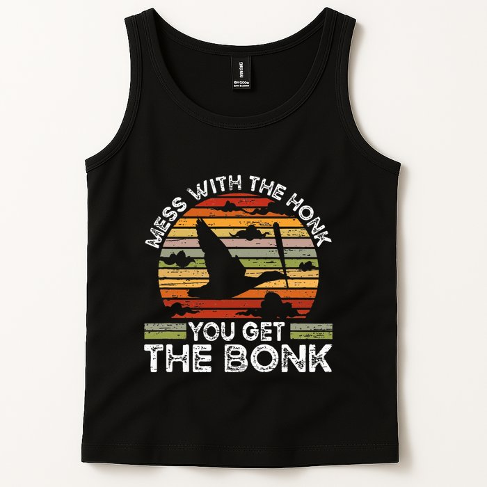Retro Mess With The Honk You Get The Bonk Tank Top