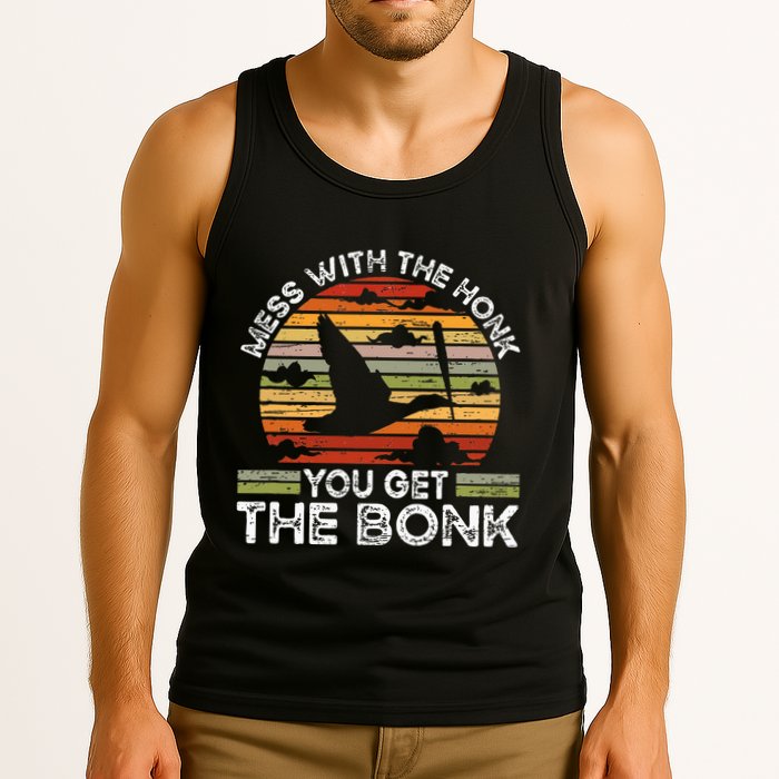 Retro Mess With The Honk You Get The Bonk Tank Top