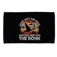 Retro Mess With The Honk You Get The Bonk Microfiber Hand Towel