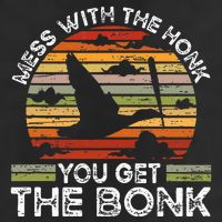 Retro Mess With The Honk You Get The Bonk Microfiber Hand Towel