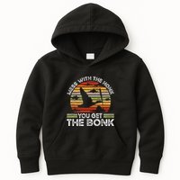 Retro Mess With The Honk You Get The Bonk Kids Hoodie