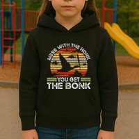 Retro Mess With The Honk You Get The Bonk Kids Hoodie