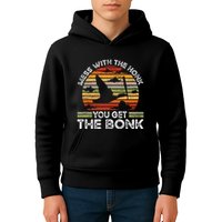 Retro Mess With The Honk You Get The Bonk Kids Hoodie