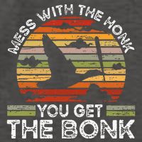 Retro Mess With The Honk You Get The Bonk Vector Backpack