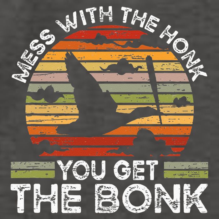 Retro Mess With The Honk You Get The Bonk Vector Backpack