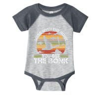 Retro Mess With The Honk You Get The Bonk Infant Baby Jersey Bodysuit