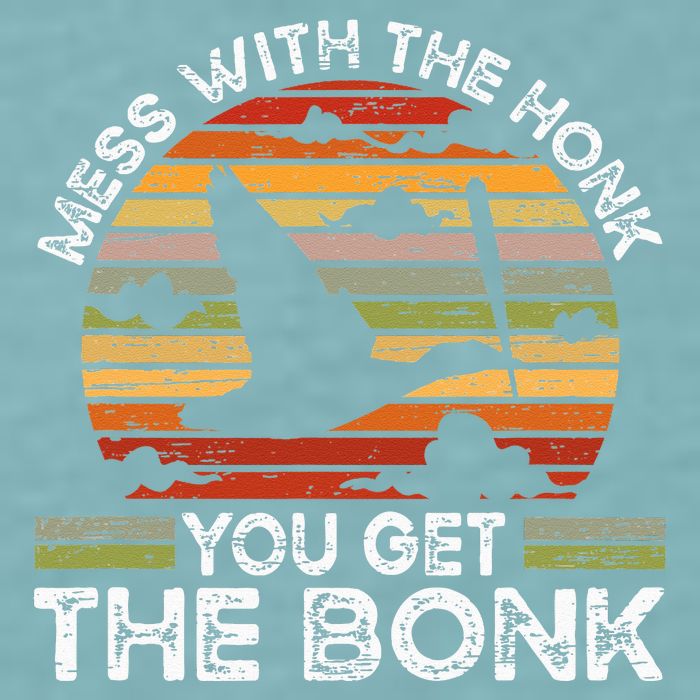 Retro Mess With The Honk You Get The Bonk Sueded Cloud Jersey T-Shirt