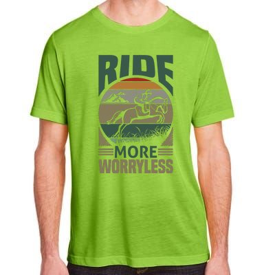 Ride More Worry Less Adult ChromaSoft Performance T-Shirt