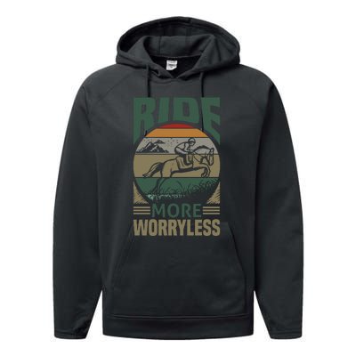 Ride More Worry Less Performance Fleece Hoodie