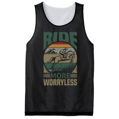 Ride More Worry Less Mesh Reversible Basketball Jersey Tank