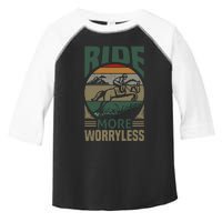 Ride More Worry Less Toddler Fine Jersey T-Shirt