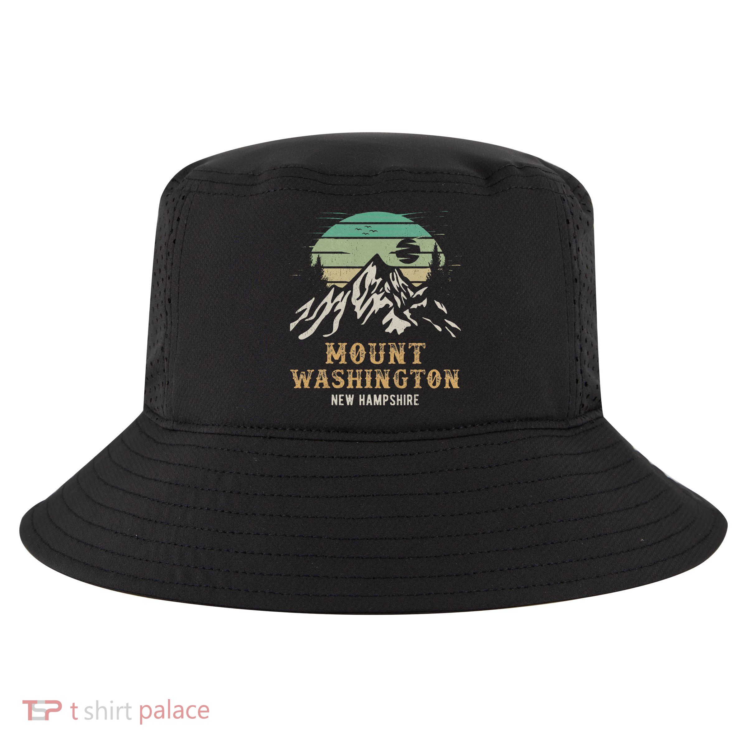 Retro Mount Washington NH Merchandise Hiking Mt Washington Cool Comfort Performance Bucket Hat
