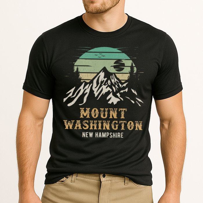 Retro Mount Washington NH Merchandise Hiking Mt Washington Cooling Performance Crew T-Shirt