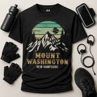 Retro Mount Washington NH Merchandise Hiking Mt Washington Cooling Performance Crew T-Shirt