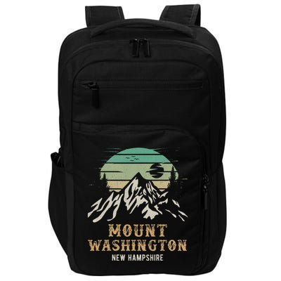 Retro Mount Washington NH Merchandise Hiking Mt Washington Impact Tech Backpack